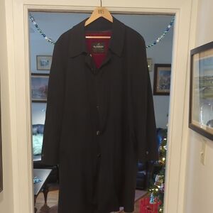 Rainfair Men's Black Trench Coat